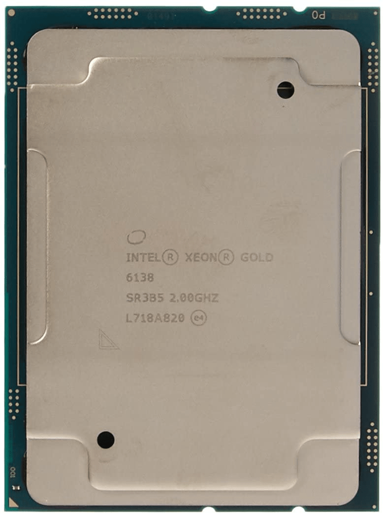 مشخصات پردازنده Intel Xeon Gold 6138